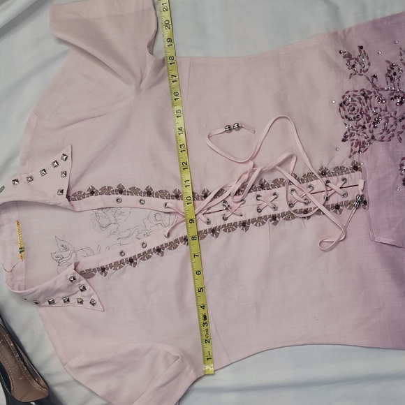 Spice and Roses pink long tunic or short dress sz Small - Picture 9 of 12